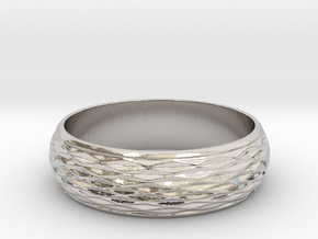 Curved Ring in Platinum