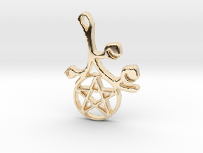Earthly Spring Pentacle by ~M. in 14K Yellow Gold