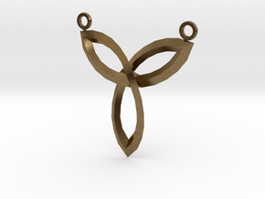 Inverted Celtic Knot Medallion in Natural Bronze
