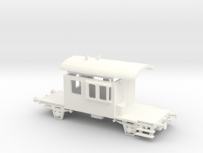 SBB Güterzugbegleitwagen Sputnik  Scale TT v001 in White Processed Versatile Plastic