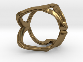 Mind generated ring - my idea of independence in Polished Bronze: Small
