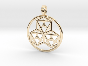TRI-OCTAHEDRONS in 14k Gold Plated Brass