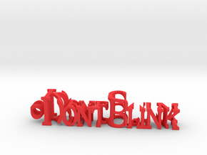 KeepCalm DontBlink in Red Processed Versatile Plastic
