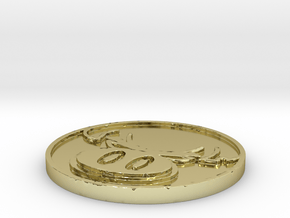 The Hate Project: HATE LOGO COIN in 18k Gold
