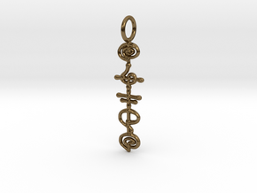 "Kaiidth" Stardust Pendant in Polished Bronze