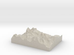 Model of Gooseneck Glacier in Natural Sandstone