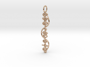 "IDIC" Stardust Pendant in 14k Rose Gold Plated Brass