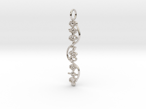 "IDIC" Stardust Pendant in Rhodium Plated Brass