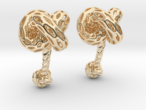 Big DRAGON, Cufflinks. Pure, Bold, Strong.  in 14k Gold Plated Brass