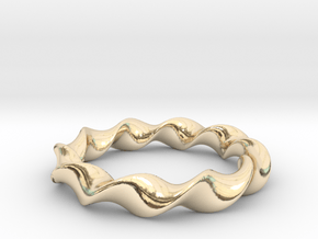 Twist Ring in 14k Gold Plated Brass