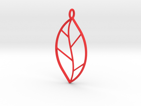 The One Leaf in Red Processed Versatile Plastic