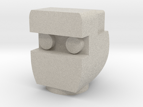 Rom The Space Knight Head in Natural Sandstone