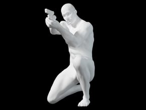 1:24 Male soldier 012 in Smooth Fine Detail Plastic