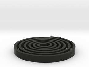 Boucle-spiralou in Black Natural Versatile Plastic