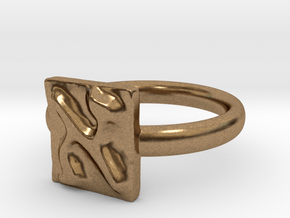 01 Alef Ring in Natural Brass: 5 / 49