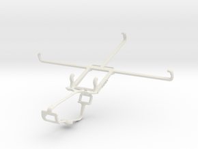 Controller mount for Xbox One & Samsung Galaxy Tab in White Natural Versatile Plastic