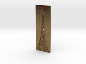 Eiffel Tower Rectangle Imitation Whistle-hole Butt in Natural Bronze