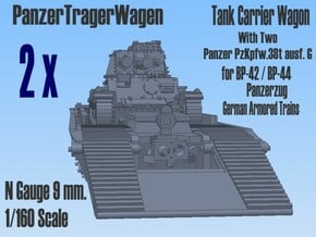 1-160 2x Pz-Tr-W+ PzKpfw 38t For BP-42 in Smooth Fine Detail Plastic