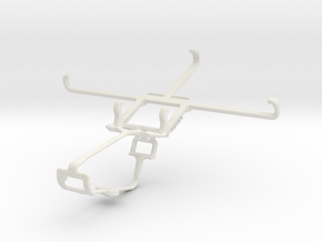 Controller mount for Xbox One & Wiko Ridge Fab 4G in White Natural Versatile Plastic