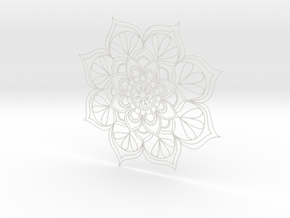Mandala Handmade in White Natural Versatile Plastic
