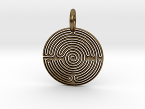 Small Labyrinth in Natural Bronze