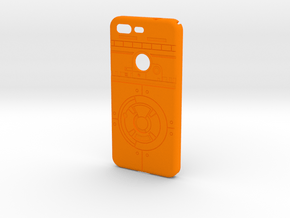 Rolling Droid Case for Google Pixel in Orange Processed Versatile Plastic