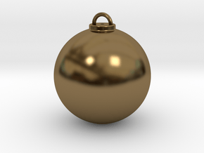 Christmas Ball Hollow - Custom in Polished Bronze