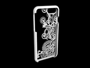 Floral Pattern Iphone 7 case in White Natural Versatile Plastic
