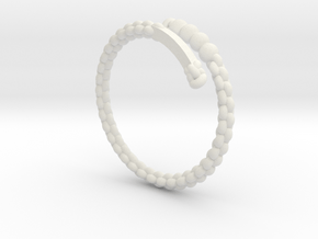 ring spiral T (us) 6.5 , (metric)  T 53  in White Natural Versatile Plastic