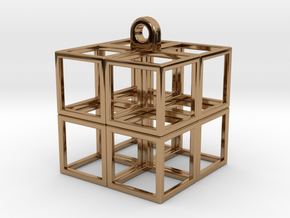 CubeCube in Polished Brass