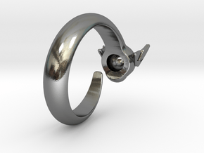 Dragon Ring in Polished Silver: 6 / 51.5
