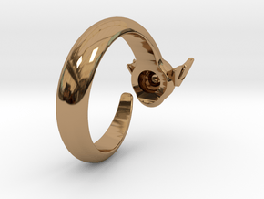 Dragon Ring in Polished Brass: 6 / 51.5