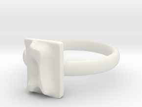 03 Gimel Ring in White Natural Versatile Plastic: 5 / 49