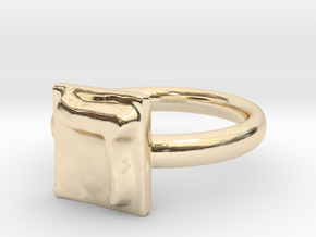 04 Dalet Ring in 14k Gold Plated Brass: 5 / 49