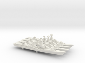  Kanin-class Destroyer (Project 57-A) x 4, 1/1800 in White Natural Versatile Plastic