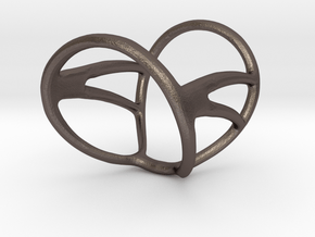 Infinity Splint Sizes 9.3/4 to 11.3/4 Length 1.3" in Polished Bronzed Silver Steel