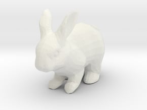 Rabbit in White Natural Versatile Plastic