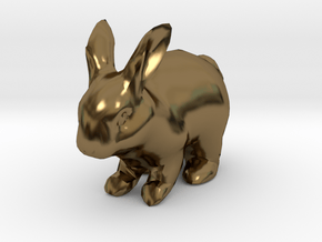 Rabbit in Polished Bronze