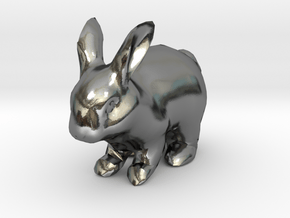 Rabbit in Polished Silver