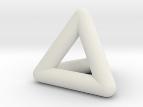 0278 Tetrahedron V&E (full color) in White Natural Versatile Plastic