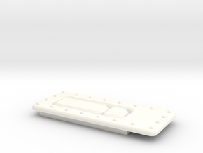 Seaking Door Handle 1 in White Processed Versatile Plastic