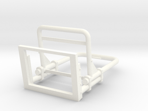 Seaking Seat in White Processed Versatile Plastic
