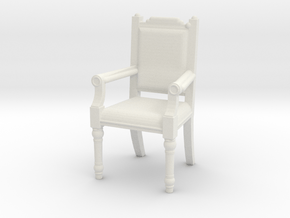 Fireplace chair in White Natural Versatile Plastic: 1:10