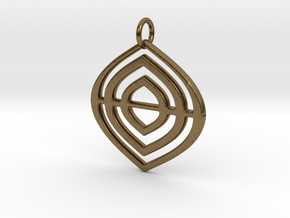 Leafs Deco pendant in Natural Bronze