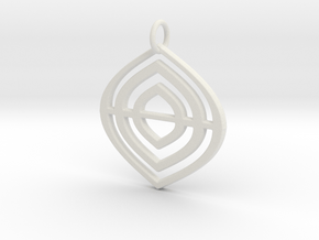 Leafs Deco pendant in White Natural Versatile Plastic