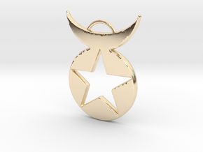 Star Emblem pendant in 14K Yellow Gold