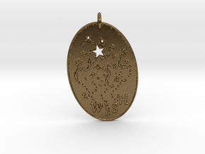 Shooting Stars Wish 1 Pendant by Gabrielle in Natural Bronze