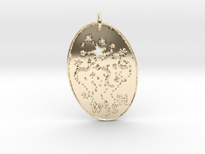 Shooting Stars Wish 1 Pendant by Gabrielle in 14K Yellow Gold