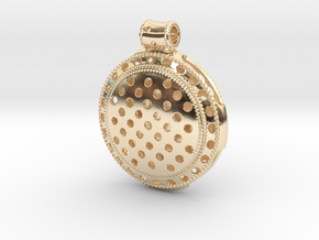 Round Vintage Pendant in 14K Yellow Gold