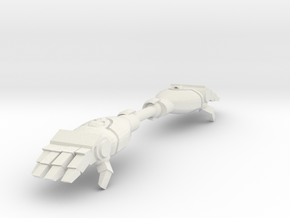 Mk1- Techno-Fist (Open) (x2) in White Natural Versatile Plastic